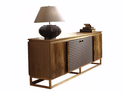 CHOCOLATE - Wooden sideboard with doors _ Mobi