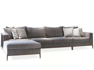 MANHATTAN - Sectional fabric sofa with chaise longue _ Mobi