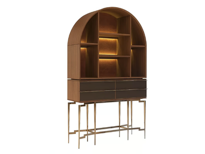 NIKEA - Wooden highboard with integrated lighting _ Mobi