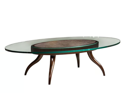 VARIANT - Oval glass coffee table _ Mobi