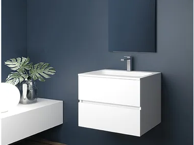EASY 4 - Wall-mounted HPL vanity unit with drawers _ Mobilcrab