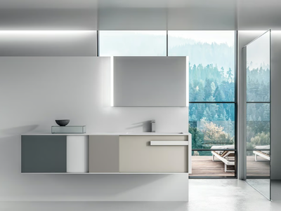 IN&OUT 2 - Wall-mounted vanity unit _ Mobilcrab