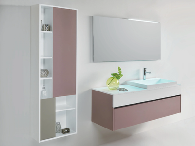 MOOD 7 - Wall-mounted vanity unit with drawers _ Mobilcrab