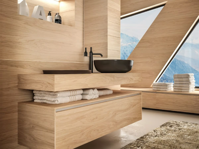 PIANI 8 - HPL washbasin countertop / vanity unit _ Mobilcrab