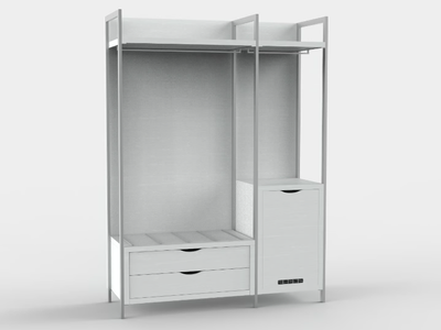 URBAN AM 17 - Clothes rack / Luggage carrier _ Mobilspazio