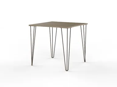 URBAN TV24 - Square melamine-faced chipboard table _ Mobilspazio