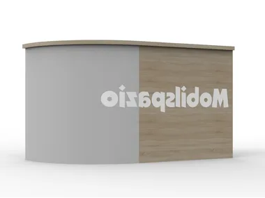 ZEUS BR 02 - Melamine-faced chipboard reception desk _ Mobilspazio