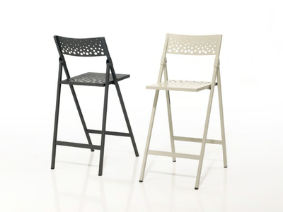 MOON - Folding high metal stool _ Mobliberica