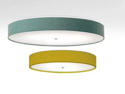 DISCOVOLANTE - LED fabric ceiling light _ Modo Luce