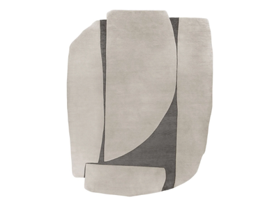 ATLAS GRAY - Rectangular handmade wool rug _ Mohebban