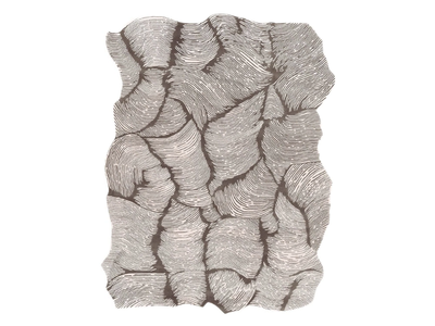 OCEANO TAUPE - Handmade rectangular wool rug _ Mohebban