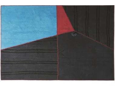 OUT OF THE BLUE - Rectangular handmade hemp rug _ Mohebban