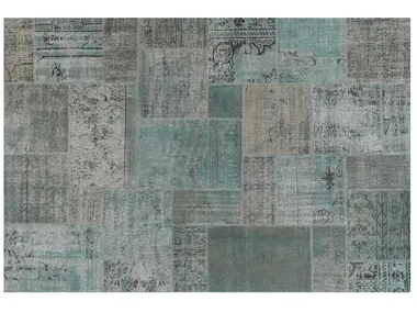 PATCHWORK JEANS BLUE - Patchwork handmade rug _ Mohebban