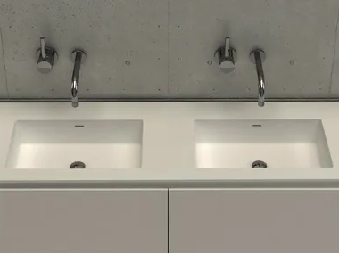 MODUL DESK 60 - Inset double rectangular washbasin _ MOMA Design
