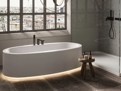 OLGA - Freestanding bathtub with light _ MOMA Design