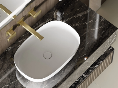 SWEET - Countertop oval washbasin _ MOMA Design