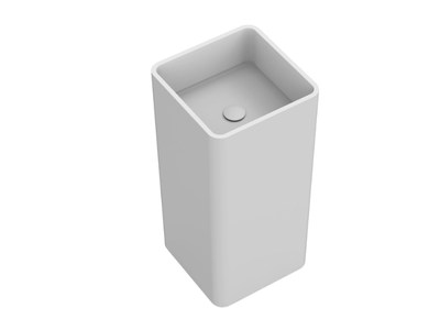 TUBE - Freestanding square Solid Surface washbasin _ MOMA Design
