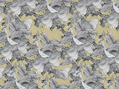 GIU-10 - Glass-fibre wall tiles / wallpaper _ MOMENTI