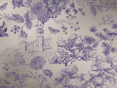 MOR-14 SILVER - Glass-fibre wall tiles / wallpaper _ MOMENTI