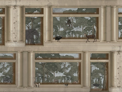 STU-19 - Glass-fibre wall tiles / wallpaper _ MOMENTI