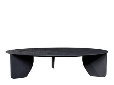 CUT - Round wooden coffee table _ MORE
