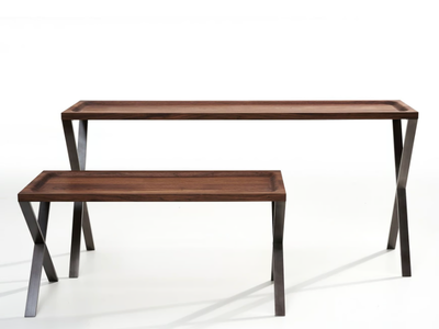 LAX - Rectangular wooden console table _ MORE