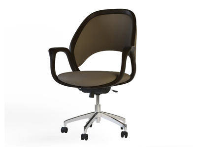 AGATHA - Swivel ash office chair with 5-Spoke base _ Morelato