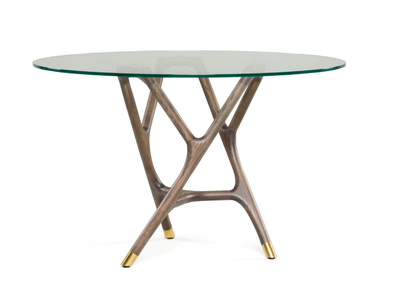 JOYCE - Round glass table _ Morelato