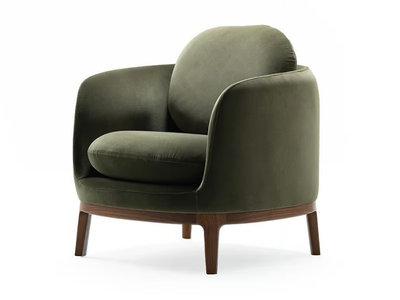 BILBAO - Fabric armchair with armrests _ Morgan