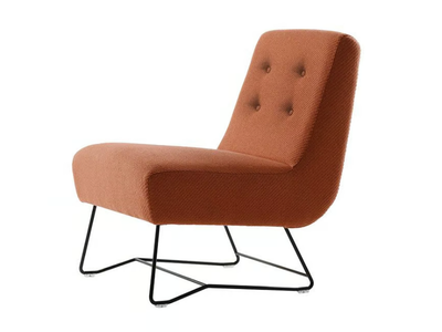 METRO - Fabric armchair with buttons _ Morgan