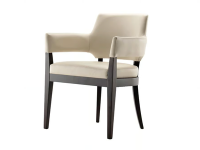 PASTILLE - Upholstered fabric chair with integrated cushion _ Morgan