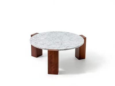 GOGAN - Low wooden coffee table for living room _ Moroso