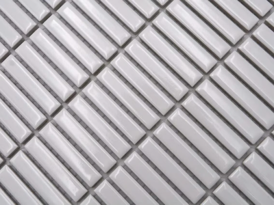KITKAT WHITE GLOSSY - 5707314 - Ceramic mosaic _ Mosaix