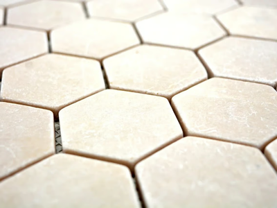 MARMO - 5690845 - Botticino marble mosaic _ Mosaix