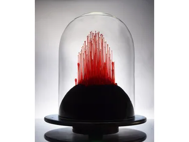18 INVISIBLE CITY 1 B/W - Glass sculpture _ Mosche Bianche