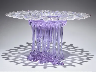 LA VIE EN ROSE - Glass sculpture / centerpiece _ Mosche Bianche