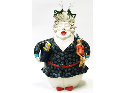 PINOCCHIO - Ceramic sculpture _ Mosche Bianche