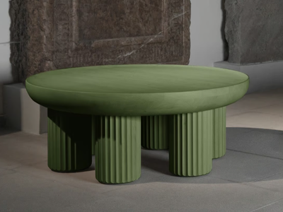 KALOKAGATHOS - Low round solid wood coffee table _ MOVIMENTO
