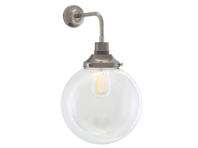 BAMAKO 250MM CLEAR GLOBE WALL LIGHT - Handmade wall lamp _ mullan lighting