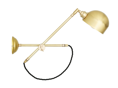 BOGOTA QUIRKY WALL LIGHT - Adjustable brass reading lamp _ mullan lighting