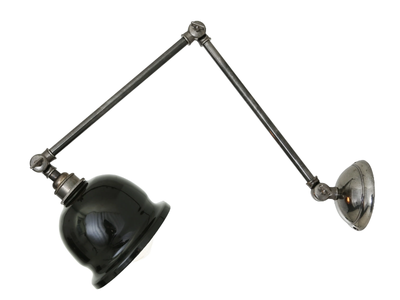 NICO ANTIQUE SILVER - Adjustable brass wall lamp _ mullan lighting
