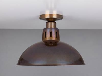 PARIS INDUSTRIAL BRASS CEILING FITTING - Handmade brass ceiling lamp _ mullan lighting