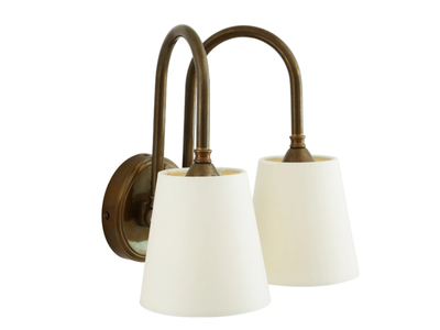 UPPSALA 2 ARMS - Handmade brass wall lamp _ mullan lighting