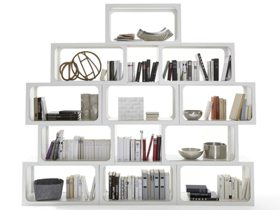 BOXIT - Open freestanding plywood bookcase _ Müller Small Living