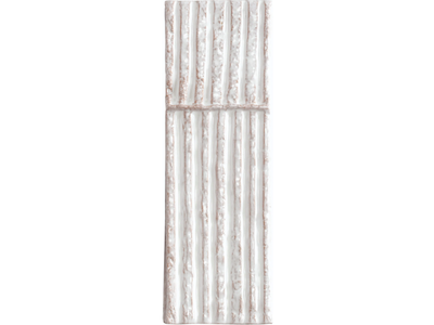 CHAMOTTE QUADRA BIANCO - Handmade Ceramic materials 3D Wall Cladding _ Mutina