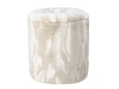 FBB5 / FB5 - Round fake fur pouf _ MX HOME