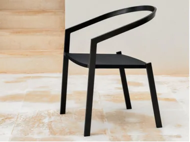 PUSH - Dining chair in powder coated aluminum _ MY YOUR