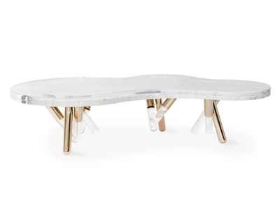 NESS - Low marble garden side table _ Myface
