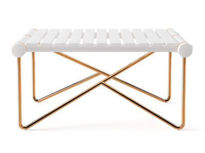 NOA - Low rectangular aluminium coffee table _ Myface