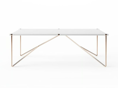 NOA - Rectangular aluminium garden table _ Myface